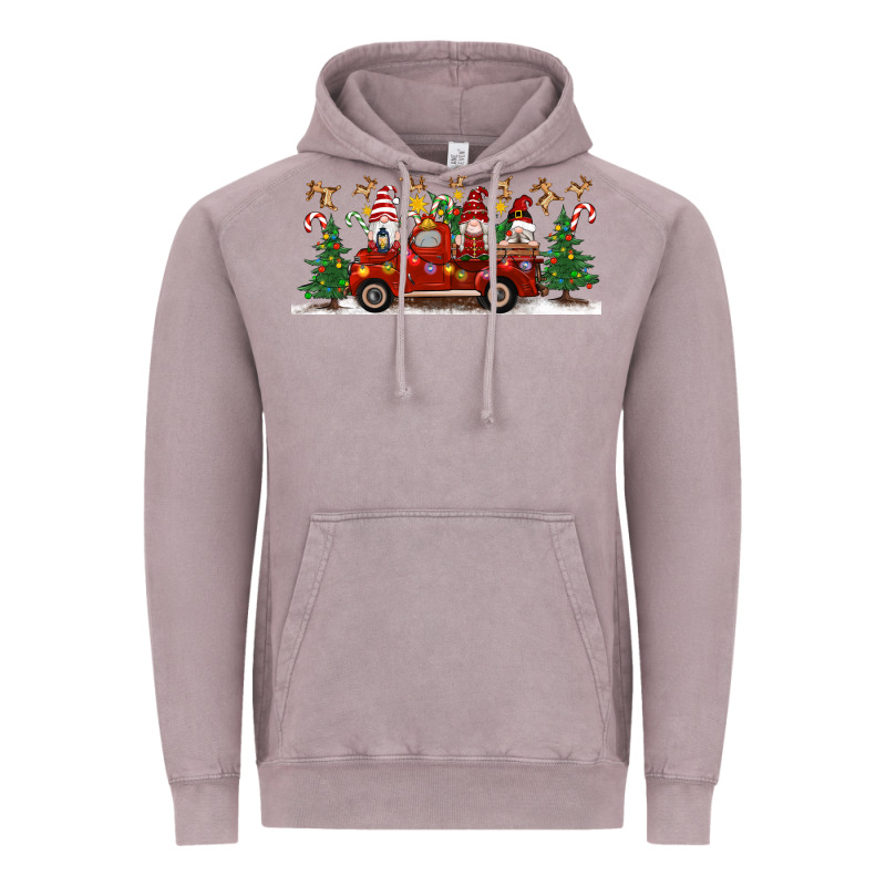 Christmas Gnome Truck Vintage Hoodie by Artiststas | Teevron