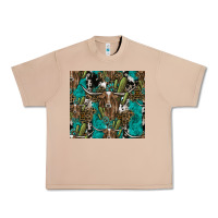 Burro Longhorn Pattern Urban Heavy Tee - CowhideDigitalArt