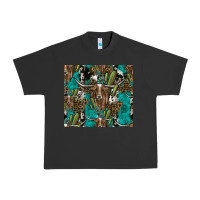 Pigment Black Longhorn Pattern Urban Heavy Tee - CowhideDigitalArt