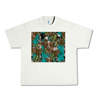 Pistachio Longhorn Pattern Urban Heavy Tee - CowhideDigitalArt