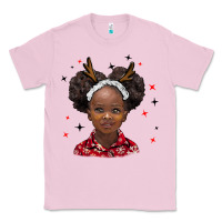 Bubblegum Pink christmas african girl Classic Tee - BarkalooDesign