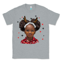 Heather Grey christmas african girl Classic Tee - BarkalooDesign