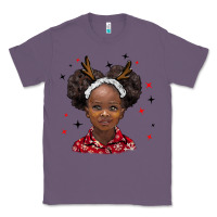 Lavender christmas african girl Classic Tee - BarkalooDesign