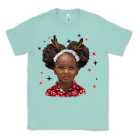 Seafoam christmas african girl Classic Tee - BarkalooDesign
