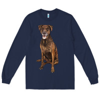 Navy plott hound Long Sleeve Tee - LillyAllenDesigns