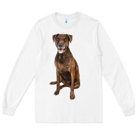 White plott hound Long Sleeve Tee - LillyAllenDesigns