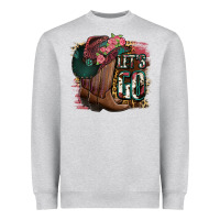 Heather Grey Let's Go Heavyweight Sweatshirt - Jasminsmagicworld