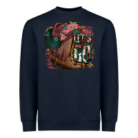 Navy Let's Go Heavyweight Sweatshirt - Jasminsmagicworld