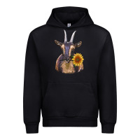 Black dark goat Urban Hoodie - RanaPortraitStore