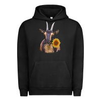 Pigment Black dark goat Urban Hoodie - RanaPortraitStore