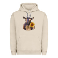 Pigment French Oak dark goat Urban Hoodie - RanaPortraitStore