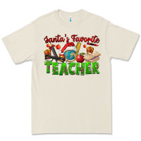 Bone Santa's Favorite Teacher Premium Tee - FaDigitalArtStudio