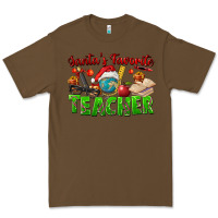 Cacao Santa's Favorite Teacher Premium Tee - FaDigitalArtStudio
