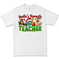 White Santa's Favorite Teacher Premium Tee - FaDigitalArtStudio