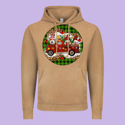 Christmas Gnomes Truck Vintage Hoodie Designed By Artiststas