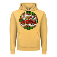 Vintage Mustard christmas gnomes truck Vintage Hoodie - Artiststas