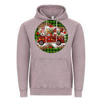 Vintage Zinc christmas gnomes truck Vintage Hoodie - Artiststas