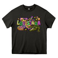 Asphalt Louisiana Mardi Gras Heavy Core Tee - FaDigitalArtStudio