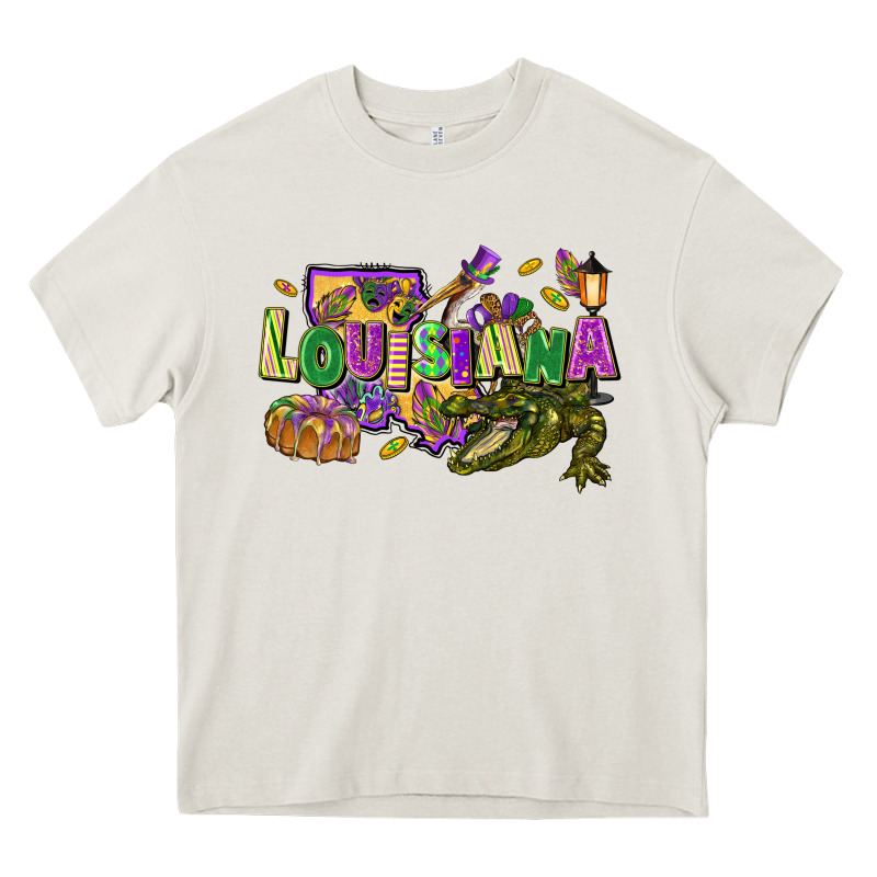 Louisiana Mardi Gras Heavy Core Tee by FaDigitalArtStudio | Teevron