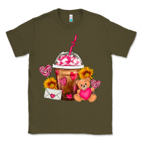 Army Green Valentines Day Frappe Coffee Classic Tee - FaDigitalArtStudio