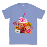 Colony Blue Valentines Day Frappe Coffee Classic Tee - FaDigitalArtStudio