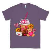 Lavender Valentines Day Frappe Coffee Classic Tee - FaDigitalArtStudio