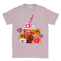 Lilac Valentines Day Frappe Coffee Classic Tee - FaDigitalArtStudio