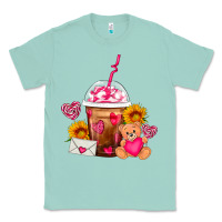 Seafoam Valentines Day Frappe Coffee Classic Tee - FaDigitalArtStudio