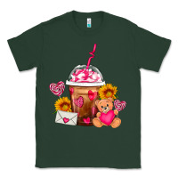 Sports Green Valentines Day Frappe Coffee Classic Tee - FaDigitalArtStudio