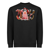 Black joy with pig Heavyweight Sweatshirt - RanaPortraitStore