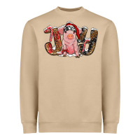 Mushroom joy with pig Heavyweight Sweatshirt - RanaPortraitStore