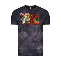 Cloud Black Joy To The World Vintage Tee - CowhideDigitalArt