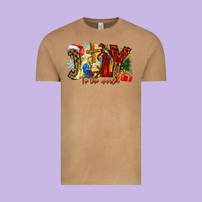 Joy To The World Vintage Tee Designed By Cowhidedigitalart