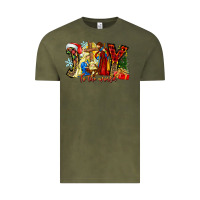Vintage Olive Joy To The World Vintage Tee - CowhideDigitalArt