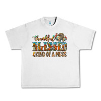 Lunar Rock Thankful Blessed And Kind Of A Mess Urban Heavy Tee - CowhideDigitalArt