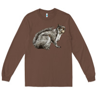 Chestnut Gray Squirrel Long Sleeve Tee - LillyAllenDesigns