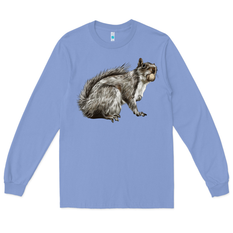 Gray Squirrel Long Sleeve Tee by LillyAllenDesigns | Teevron