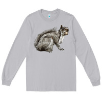 Moon Dust Gray Squirrel Long Sleeve Tee - LillyAllenDesigns