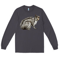 Smoke Gray Squirrel Long Sleeve Tee - LillyAllenDesigns