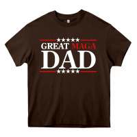 Chocolate Brown great maga dad Heavy Core Tee - baoMotion