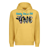 Antique Gold holy cow i'm one Premium Hoodie - BarkalooDesign