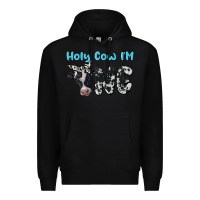 Black holy cow i'm one Premium Hoodie - BarkalooDesign