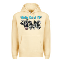 Pina Colada holy cow i'm one Premium Hoodie - BarkalooDesign