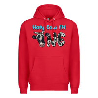 Red holy cow i'm one Premium Hoodie - BarkalooDesign