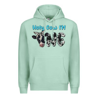 Seafoam holy cow i'm one Premium Hoodie - BarkalooDesign