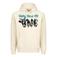 Tofu holy cow i'm one Premium Hoodie - BarkalooDesign