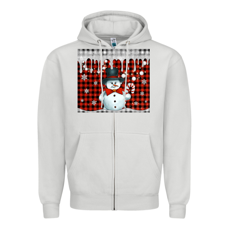 Christmas Snowman Tumbler Zipper Hoodie by Jasminsmagicworld | Teevron