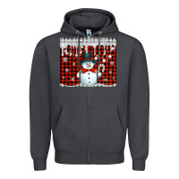 Smoke christmas snowman tumbler Zipper Hoodie - Jasminsmagicworld