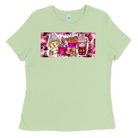 Matcha Valentine Coffee Ladies Tee - CowhideDigitalArt