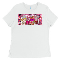 White Valentine Coffee Ladies Tee - CowhideDigitalArt